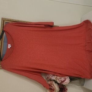 Leggings Shirt Relaxed Fit Coral Casual Lounge Active Wear XL